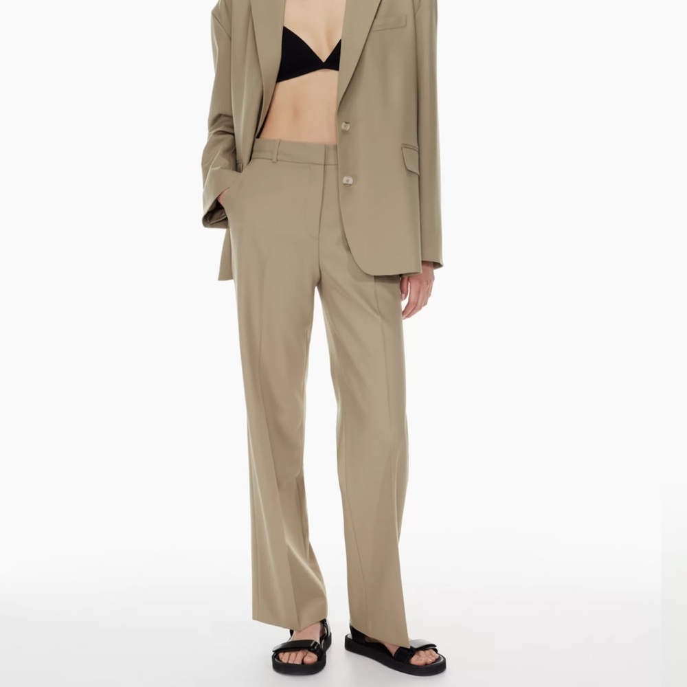 Aritzia Agency Pant beige taupe